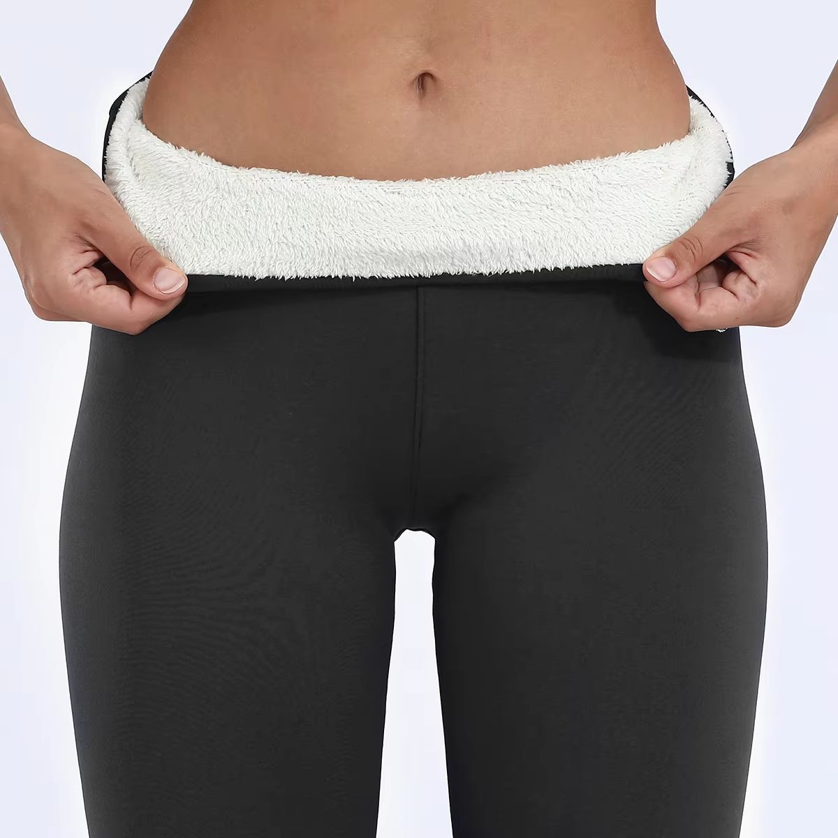 Womens Winter High Waist Leggings  Plus Velvet Thick Stretch Pants For Warmth  Comfort 7