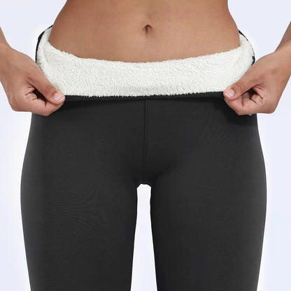 Womens Winter High Waist Leggings  Plus Velvet Thick Stretch Pants For Warmth  Comfort 7