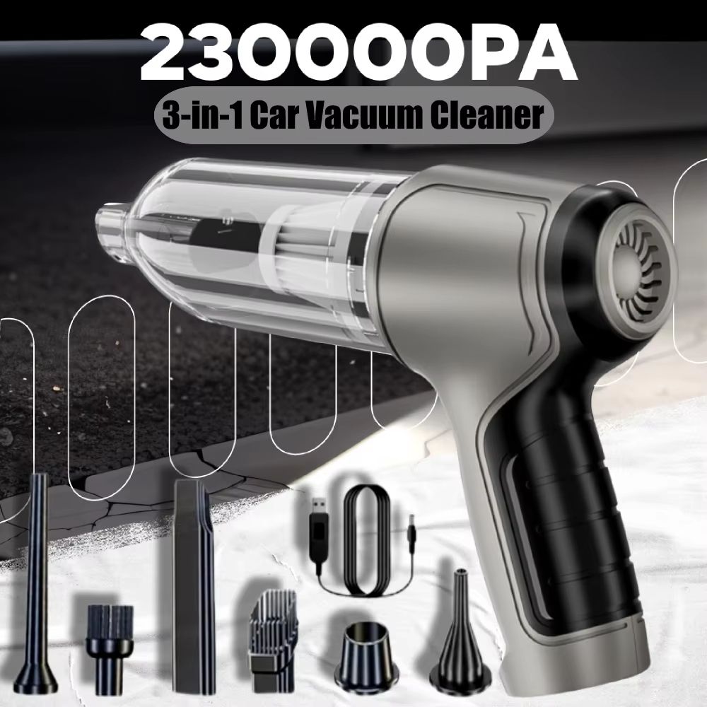 Wireless Car Vacuum Cleaner – Strong Suction Portable Handheld Air Duster for Car & Home Cleaning