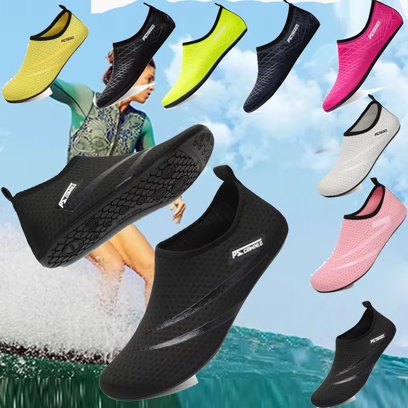 Unisex Water Sports Shoes – Quick-Dry Barefoot Aqua Socks Slip-On for Swimming, Yoga & Beach Activities