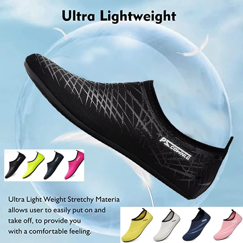 Unisex Water Sports Shoes  QuickDry Barefoot Aqua Socks SlipOn For Swimming Yoga  Beach Activities 1
