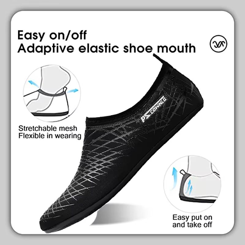 Unisex Water Sports Shoes  QuickDry Barefoot Aqua Socks SlipOn For Swimming Yoga  Beach Activities 3