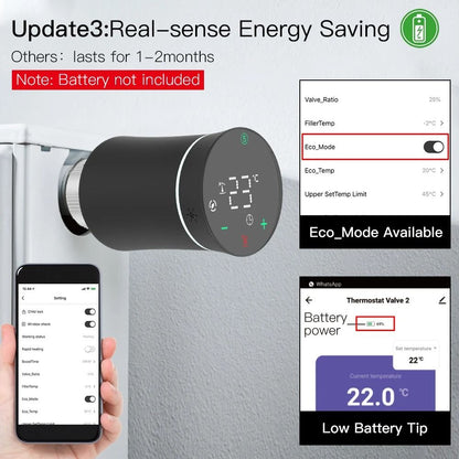 Smart ZigBee Radiator Thermostat Valve With Programmable Temperature Control 4