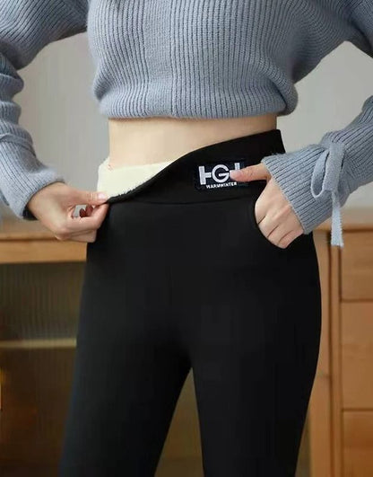 High Waist Fleece Lined Winter Leggings With Pocket And Butt Lift 5