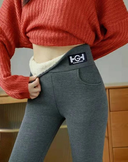 High Waist Fleece Lined Winter Leggings With Pocket And Butt Lift 6