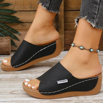 Womens Summer Wedge Sandals With Comfortable Heel Design 4