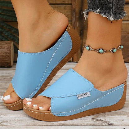 Womens Summer Wedge Sandals With Comfortable Heel Design 5