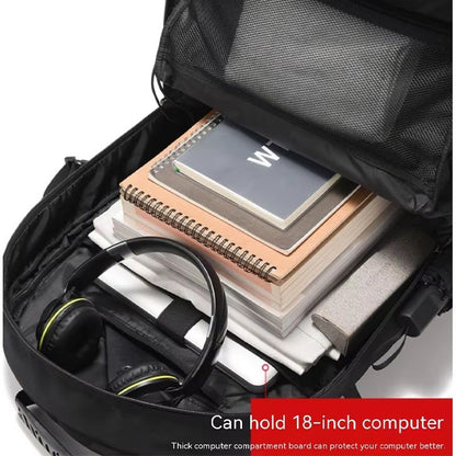 Mens Large Capacity Travel Backpack  50L80L Waterproof Outdoor Sports Bag With Shoe Compartment 4