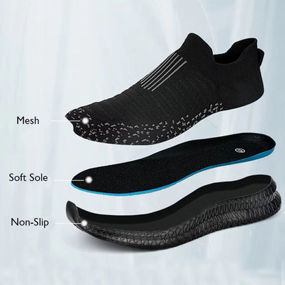 Mens Breathable Casual Shoes  Lightweight SlipOn Walking Sneakers With AntiSlip Sole 1