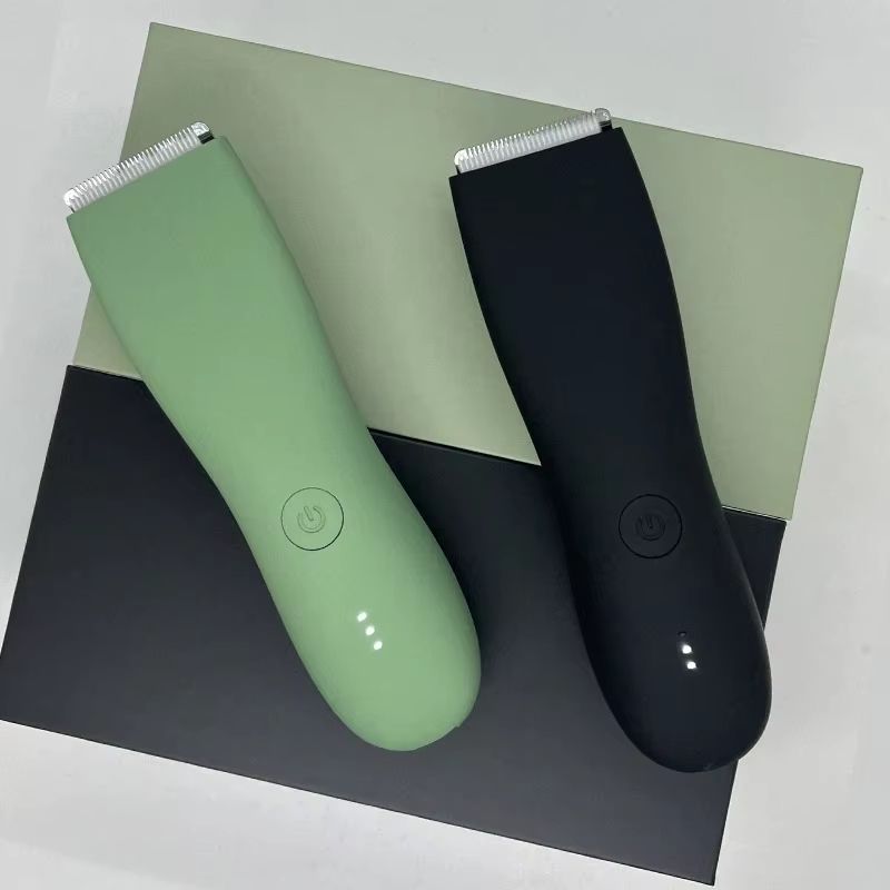 Mens Waterproof Body Hair Trimmer  Groin  Pubic Groomer With Replaceable Ceramic Blade 5