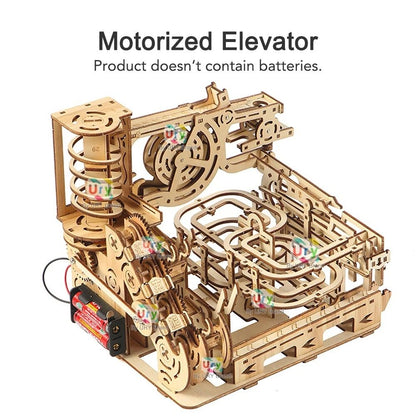 3D Wooden Catapult Marble Run Puzzle For Teens And Adults 2