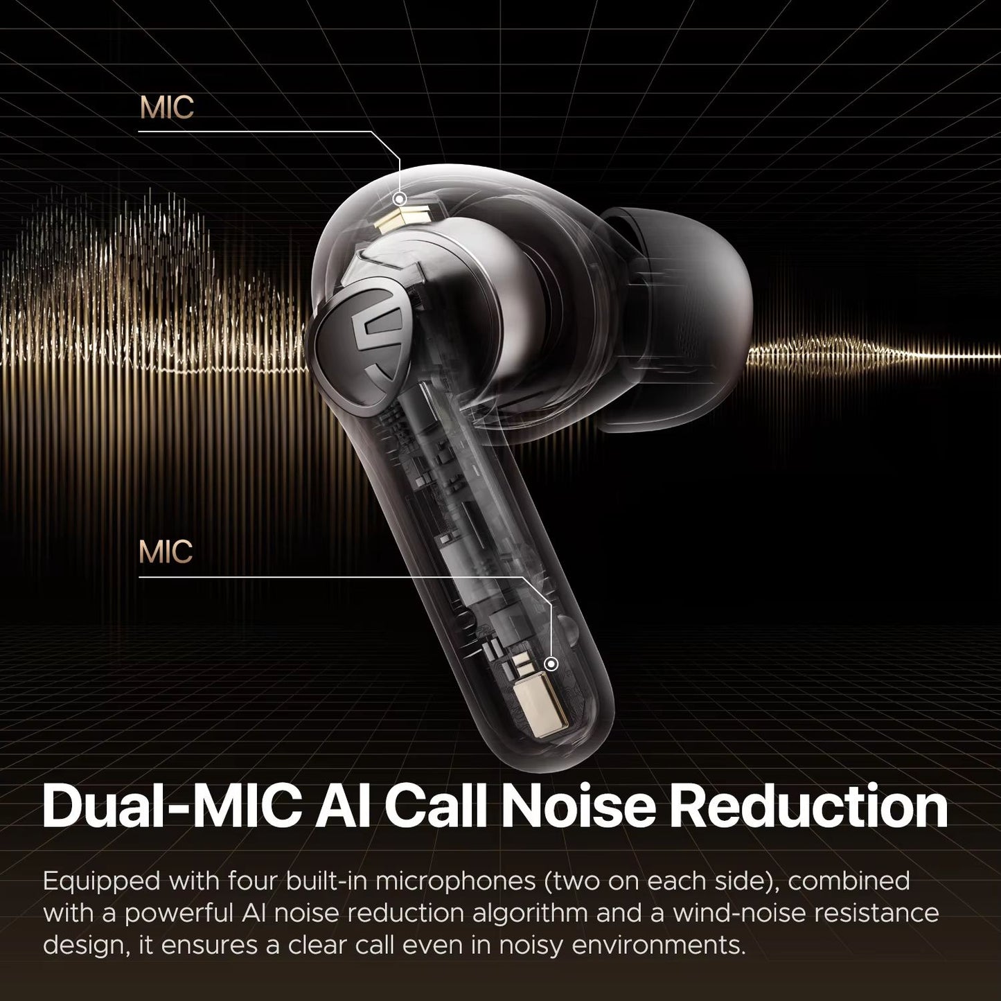 SoundPEATS T3 Pro Wireless Earbuds With Active Noise Cancelling And Multipoint Bluetooth 3