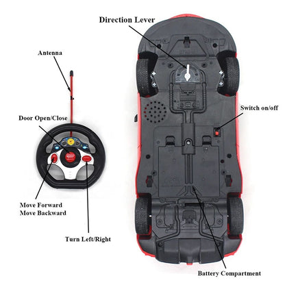 RC Sportscar With Remote Control Opening Doors And Lights 5
