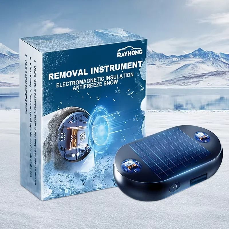 Car Windshield Snow Removal and Defroster Solar Powered Antifreeze Device