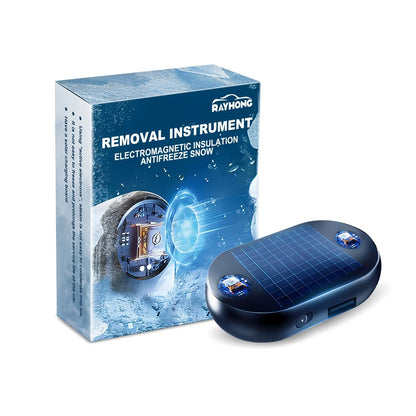 Car Windshield Snow Removal And Defroster Solar Powered Antifreeze Device 4