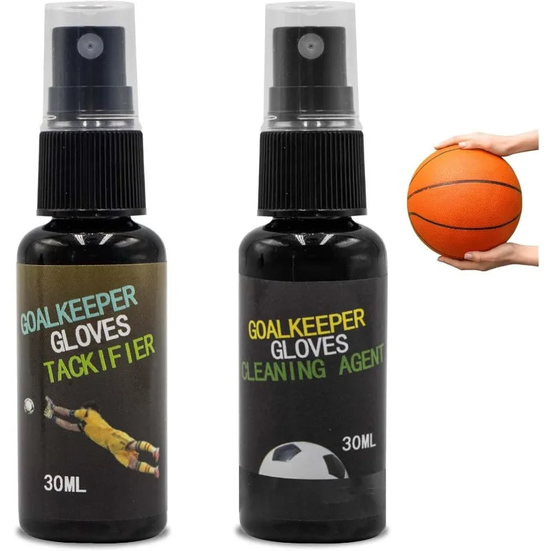 Max Grip 30ml Spray, Non-Slip Tackifier for Football Gloves, Basketball & Goalkeeper Gloves | Cleaning Agent