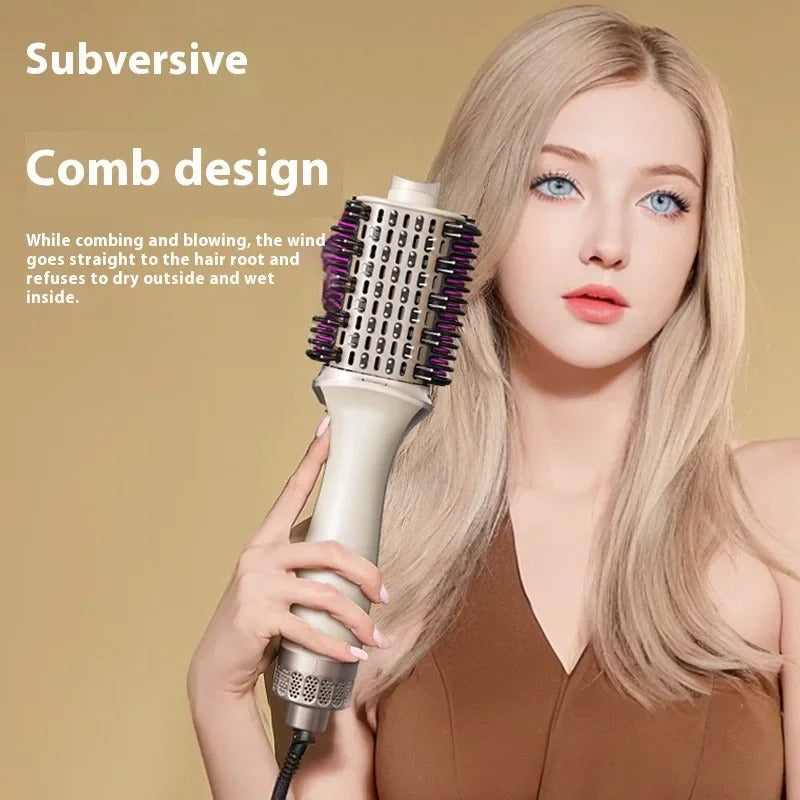 3 in 1 Hot Air Comb Hair Straightener Curler, Hair Dryer Brush Styler, Multi Purpose Hair Straightening Comb