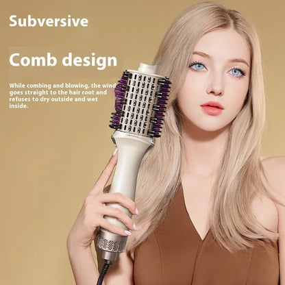 3 in 1 Hot Air Comb Hair Straightener Curler, Hair Dryer Brush Styler, Multi Purpose Hair Straightening Comb