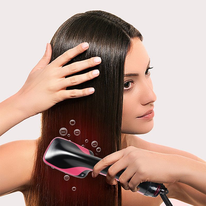 One Step Hair Dryer Hot Air Brush Styler and Volumizer, Hair Straightener Curler Comb Roller, Electric Ion Blow Dryer