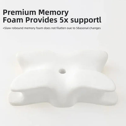 Butterfly Shape Memory Foam Pillow For Neck Protection And Cervical Support 3