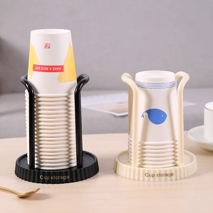 SpaceSaving Cup Taker Storage Rack Desktop Organizer For Disposable Paper Cups Perfect For Living R 2