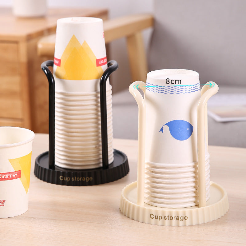 SpaceSaving Cup Taker Storage Rack Desktop Organizer For Disposable Paper Cups Perfect For Living R 3