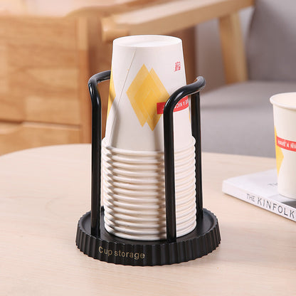 Space-Saving Cup Taker Storage Rack, Desktop Organizer for Disposable Paper Cups, Perfect for Living Room, Dining Room