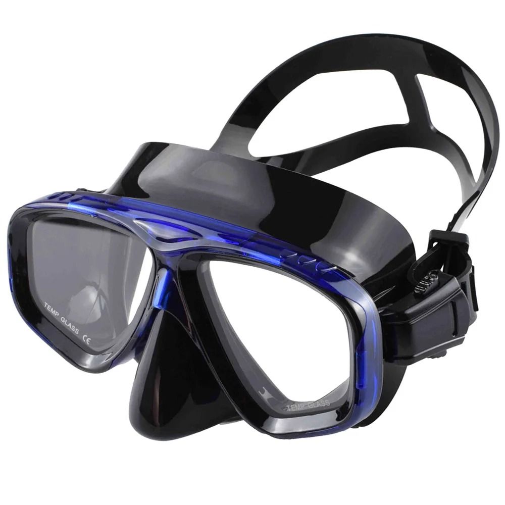 Snorkel And Diving Mask With Tempered Glass Lens And Silicone Skirt 10