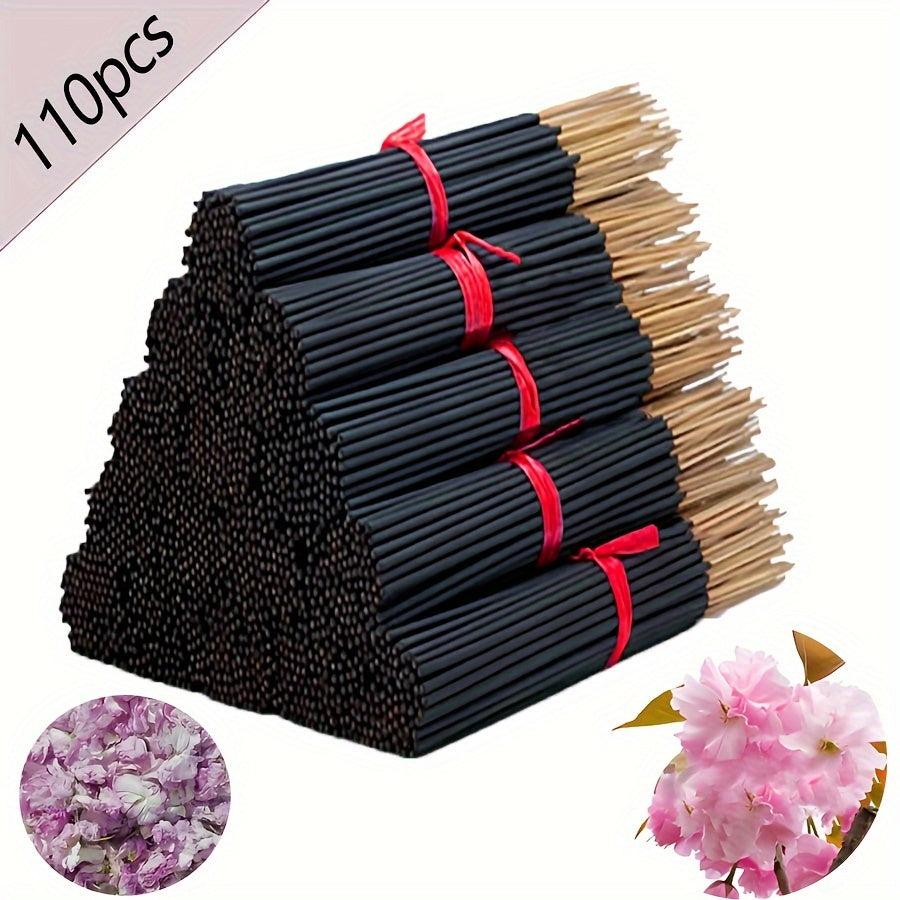 Japanese Cherry Blossom Incense Sticks, Extended, Smooth & Clean Burn for Home, Yoga & Spiritual Use