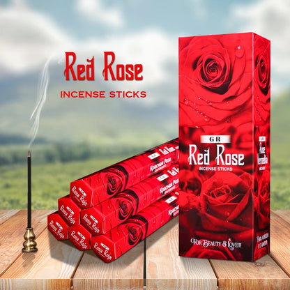 Indian Incense White Sage Meditation Lavender Rose Yoga Aromatherapy Sticks, Air Purifying & Deodorization