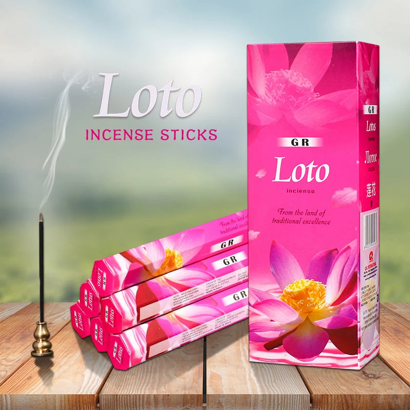 Indian Incense White Sage Meditation Lavender Rose Yoga Aromatherapy Sticks, Air Purifying & Deodorization