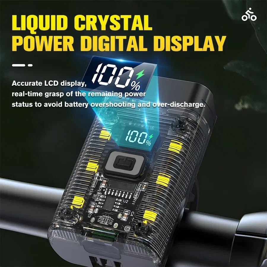 Rechargeable LED Bike Headlight With Waterproof Design And Multiple Modes 2