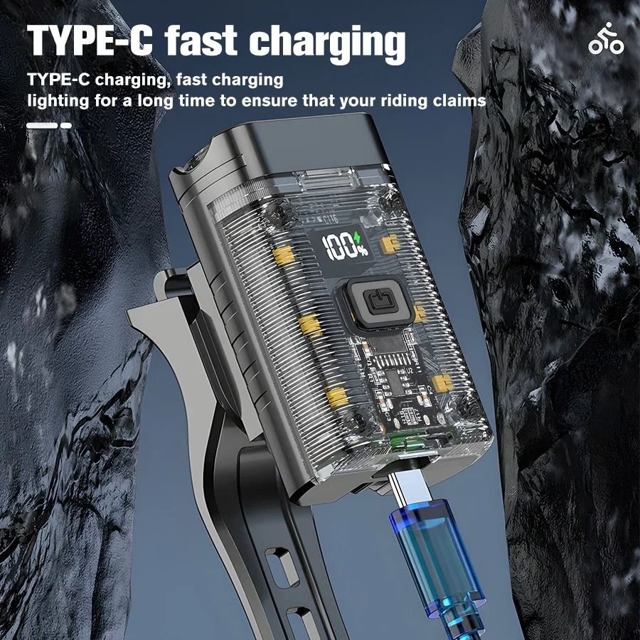 Rechargeable LED Bike Headlight With Waterproof Design And Multiple Modes 3