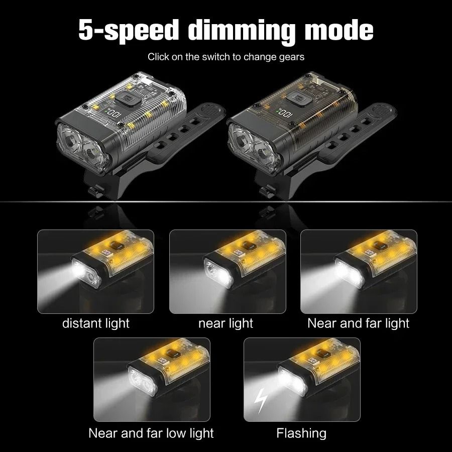 Rechargeable LED Bike Headlight With Waterproof Design And Multiple Modes 4
