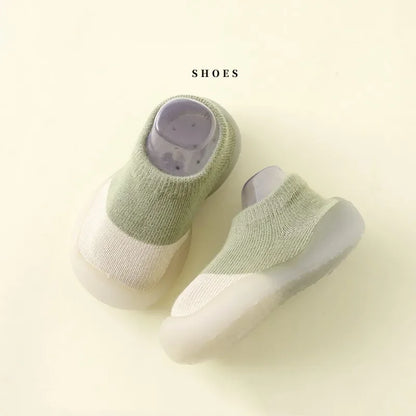Soft Soled Baby Socks Shoes Infant Color Matching Toddler Girls Boys First Walkers Cute Child Floor Sneakers BeBe Doll