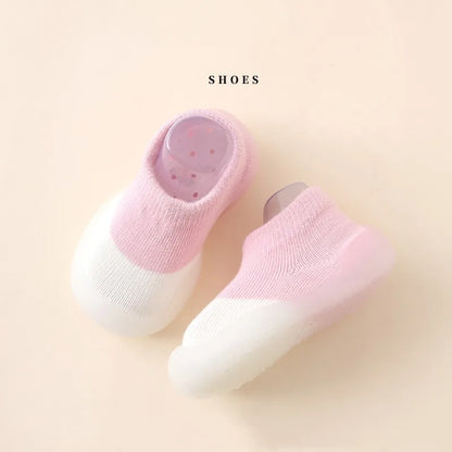 Soft Soled Baby Socks Shoes Infant Color Matching Toddler Girls Boys First Walkers Cute Child Floor Sneakers BeBe Doll