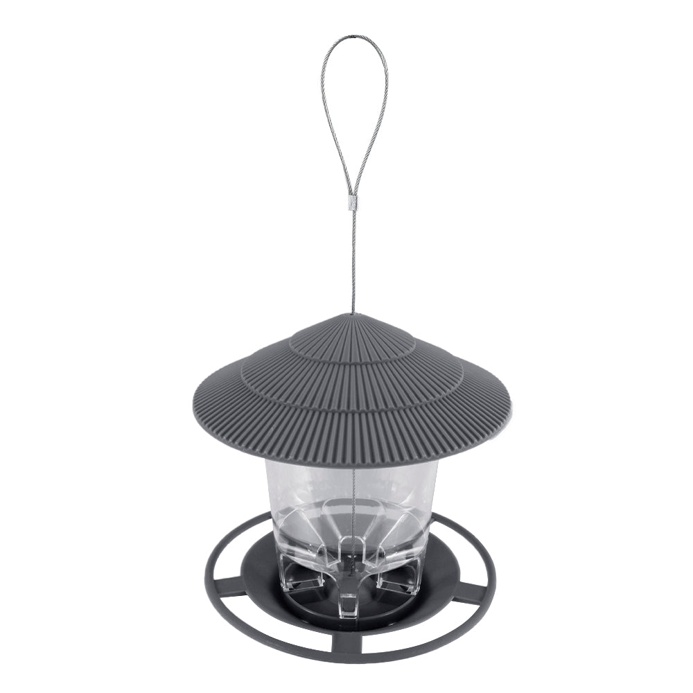 Outdoor Bird Feeder Hanging with Automatic Foot Feeding Large 2.6L Capacity, Squirrel Resistant Garden Decor
