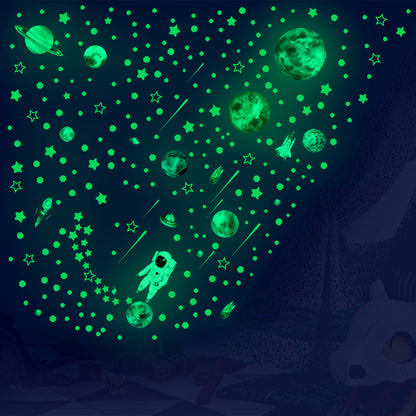 Glow in The Dark Stars Kit for Ceiling Luminous Planets & Stars Wall Stickers for DIY Kids Room Decor