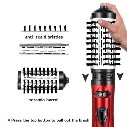 Electric Hair Styling Powerful Hair Dryer Brush, Curling and Straightening, Professional Hot Air Brush for Smooth Hair