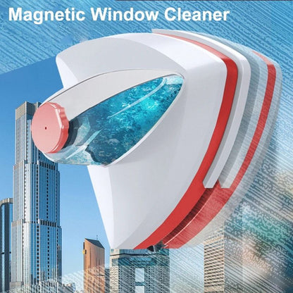 Magnetic Double-Sided Window Cleaner Brush with Automatic Water Discharge