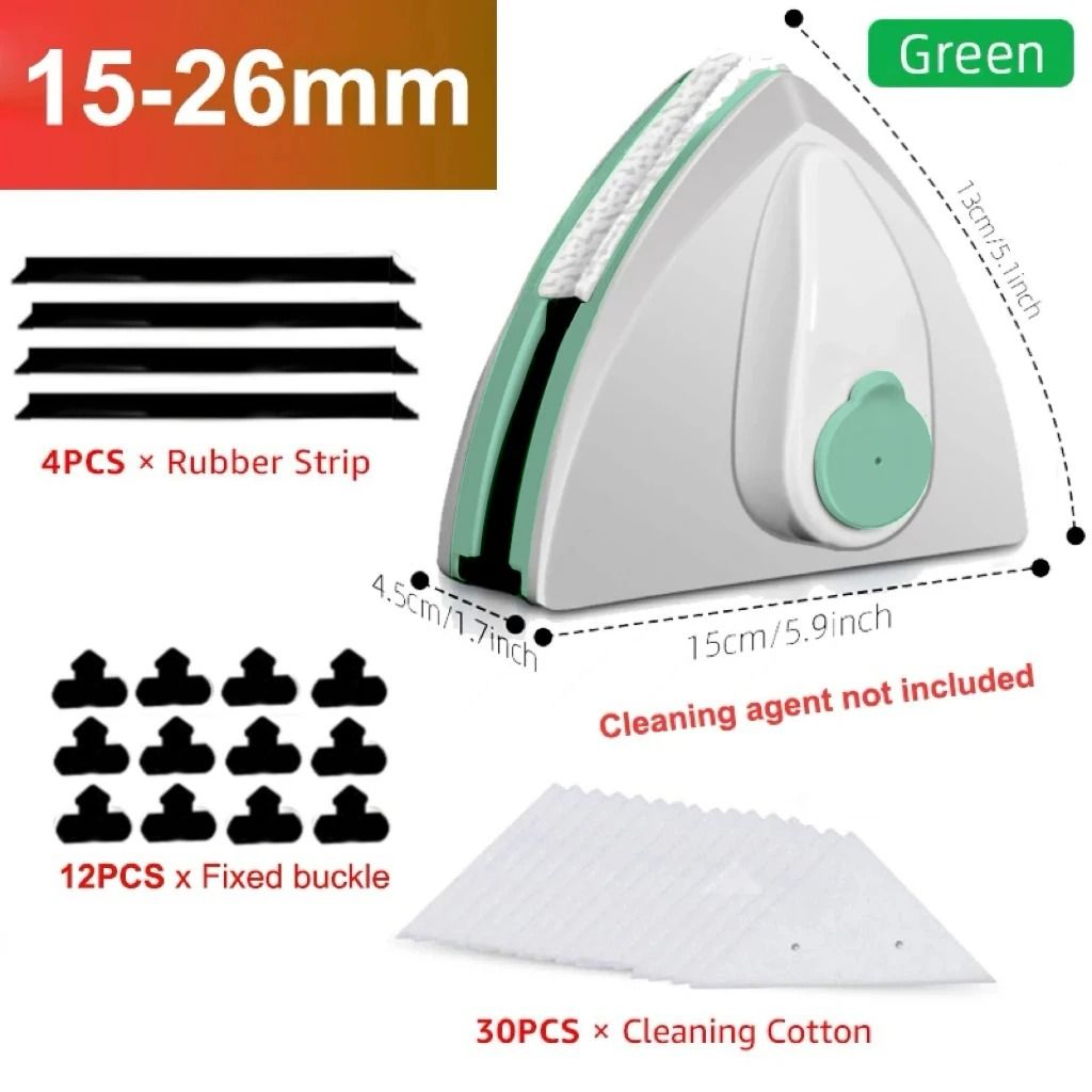 Magnetic DoubleSided Window Cleaner Brush With Automatic Water Discharge 8