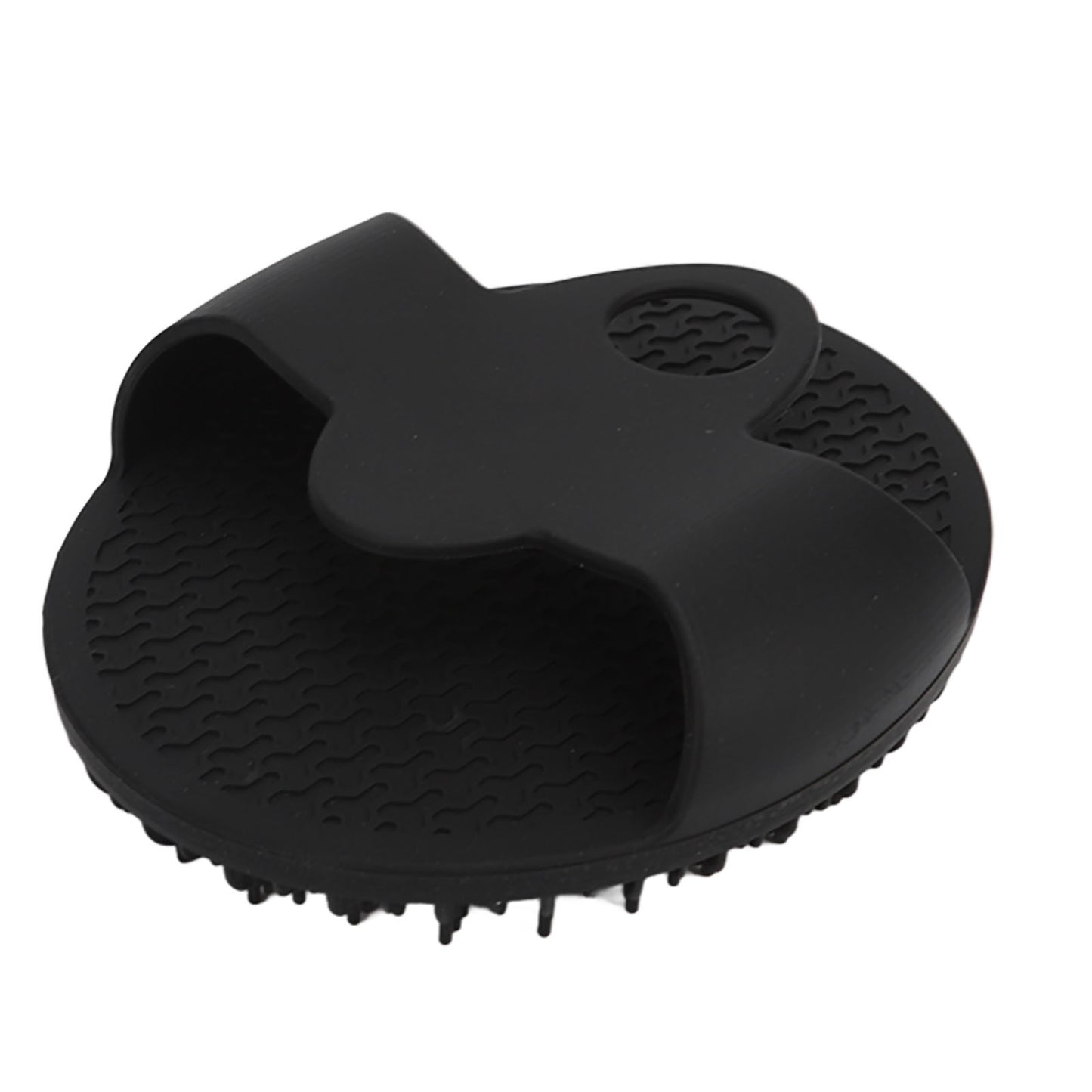 Silicone Bath Body Brush Gentle Exfoliating Body Scrubber For Shower And Spa Black Round Bathing Br 4