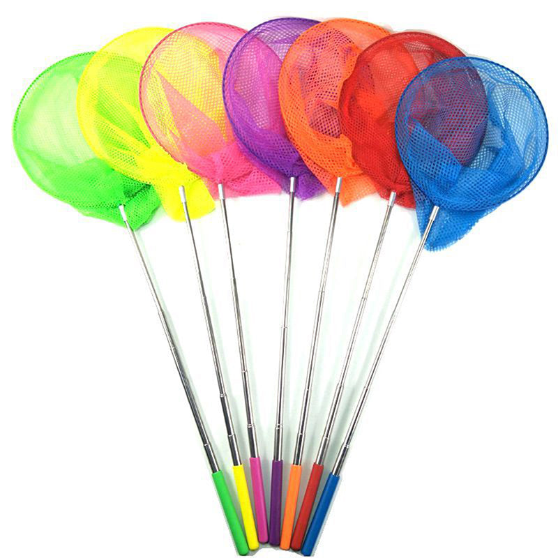 Retractable Fishing Net for Kids, Extendable Insect, Butterfly & Dragonfly Net for Outdoor Exploration and Fun Games