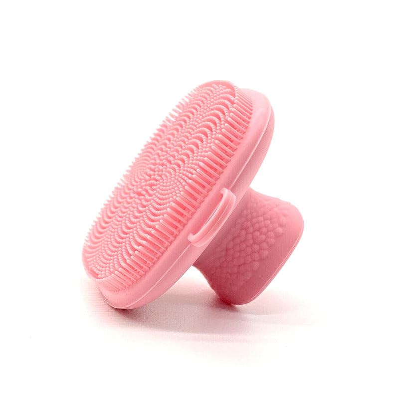 Silicone Face Scrubber Body in 4 Colors, Baby Shower Cleansing Brush, Soft Exfoliating Beard Scrubber for Men