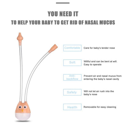 Baby Nasal Aspirator Mouth Suction Type For Infants With AntiReflex Valve Silicone Booger Suction C 1