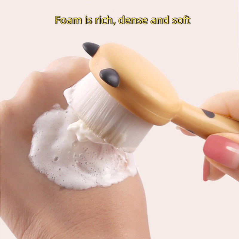 3D Double Silicone Facial Cleansing Brush Soft Bristles Manual Massage Facial Brush Exfoliating Dou 1