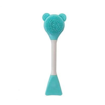Bear Silicone Double Head Face Mask Brush Facial Exfoliate Cleanser Brush For Blackhead Removal Ski 8