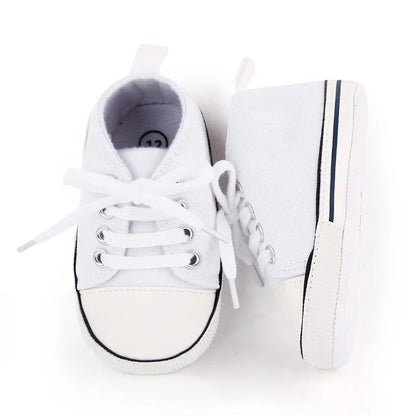 Infant Toddler Baby Canvas Classic Sneakers, Newborn Print Star Sports Shoes, Anti-Slip Boys Girls First Walker Baby