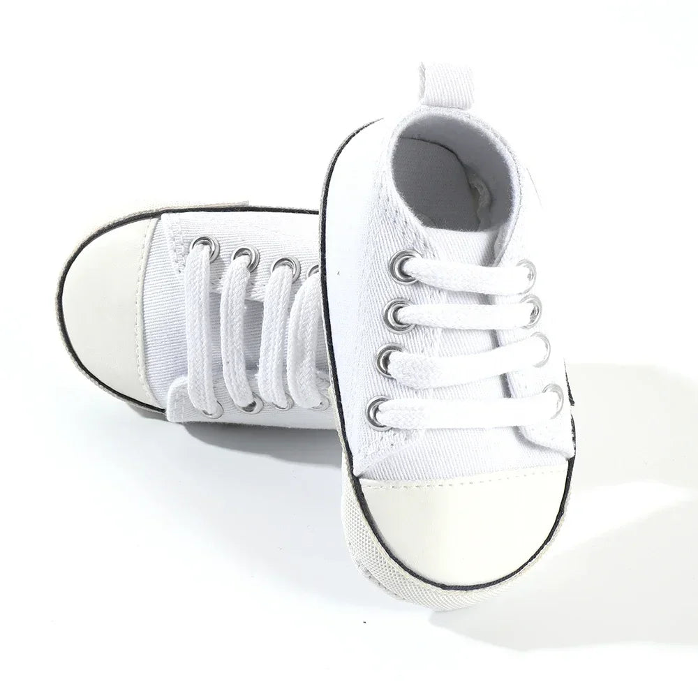 Infant Toddler Baby Canvas Classic Sneakers Newborn Print Star Sports Shoes AntiSlip Boys Girls Fir 3