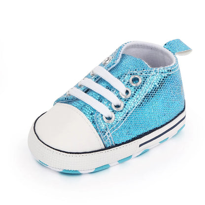 Infant Toddler Baby Canvas Classic Sneakers Newborn Print Star Sports Shoes AntiSlip Boys Girls Fir 2